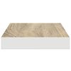 vidaXL seinariiulid, 4 tk, tamm ja valge, 40 x 23 x 3,8 cm MDF