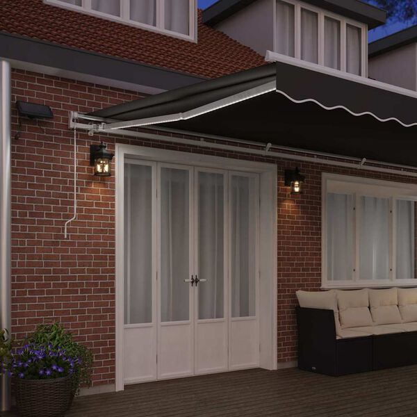 vidaXL Varikatus koos Valge 6 x 3 m Metall