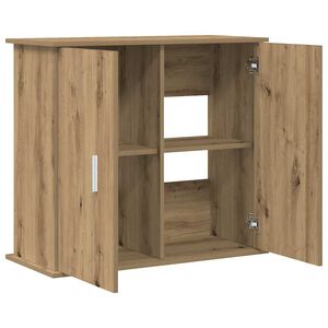vidaXL akvaariumialus, k&auml;sit&ouml;&ouml;na valminud tamm, 81 x 36 x 73 cm, t&ouml;&ouml;deldud puit