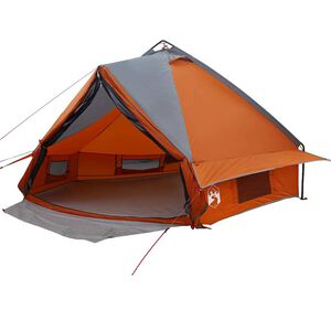 vidaXL Teepee Telk 6-Inimesele Hall ja oranž 431 x 366 x 185 cm