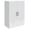 vidaXL Seinale kinnitatav kapp Valge 66 x 34,5 x 90 cm Tehispuit