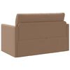 vidaXL Diivanvoodi 110cm Cappuccino Kunstnahk
