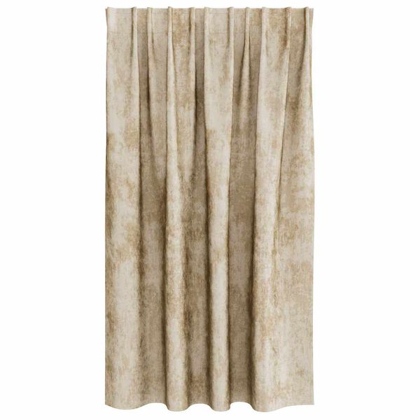 vidaXL Satiinist kardinad kardinatega 2 pcs cream 140 x 140 cm Samet
