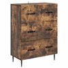 vidaXL Sahtlib&uuml;roo Suitsutatud tamm 66 x 34,5 x 89,5 cm Tehispuit