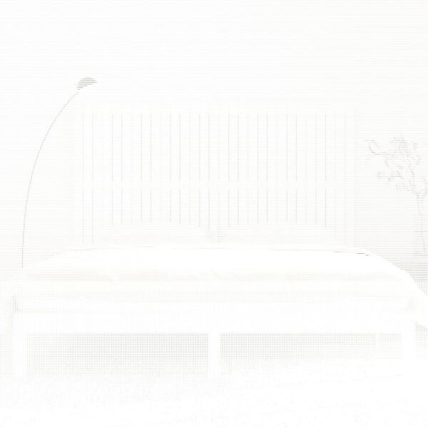 vidaXL seinale kinnitatav voodipeats, valge, 185x3x110 cm, m&auml;nnipuit