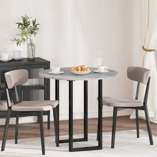 vidaXL Lauda peal Betoonihall 80 x 80 x 1,5 cm Tehispuit