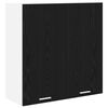 vidaXL Seinakapp ladustamisega Must tamm 80 x 31 x 80 cm Tehispuit