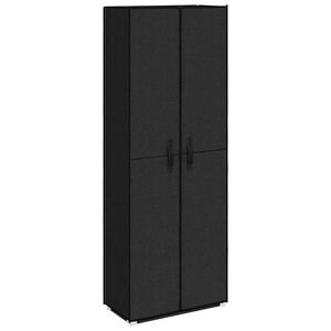 vidaXL kingakapp, must, 60 x 30 x 166 cm, kangas