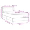 vidaXL Box Vedruvoodi madratsiga Roosa 100x220 cm samet