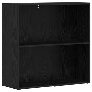 vidaXL Raamatukapp 80 x 30 x 76,5 cm Tehispuit Must tamm