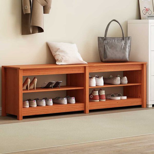 vidaXL Kingade pink riiuliga Vahapruun 160 x 36.5 x 50 cm Männipuit