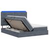 vidaXL LED-iga voodiraam koos madratsiga Tumehall 180 x 200 cm Samet