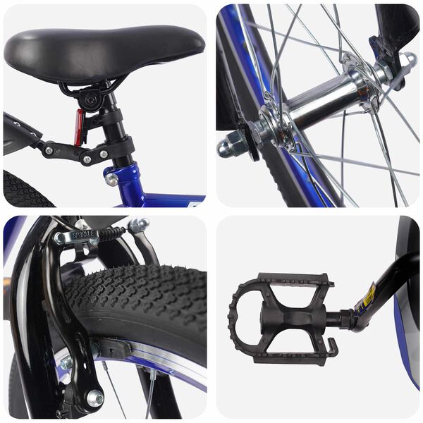 vidaXL Laste Bike 18 Tolli 5-7 aastastele Tumesinine