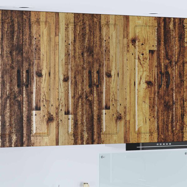 vidaXL Seinakapp kööki riiuliga Vana puit 60 x 31 x 100 cm Tehispuit