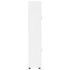 vidaXL K&otilde;rgushein uksega FLORIN Kergelt l&auml;ikiv valge 60 x 35 x 182 cm