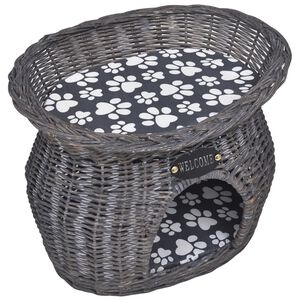 vidaXL pajuvitstest kassi kraapimispuu/maja/voodi padjaga