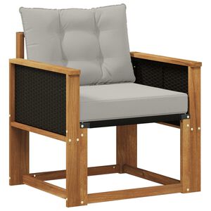 vidaXL V&auml;ljas Keskmine Diivan Tugev akatsiapuu Naturaalne