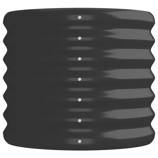 vidaXL aia taimelava, galvaniseeritud teras, 152x40x36 cm, antratsiit