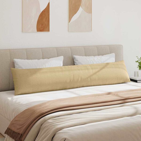 vidaXL Diivanipadjad 2 pcs Hall roheline 200 x 40 cm Korter kangas