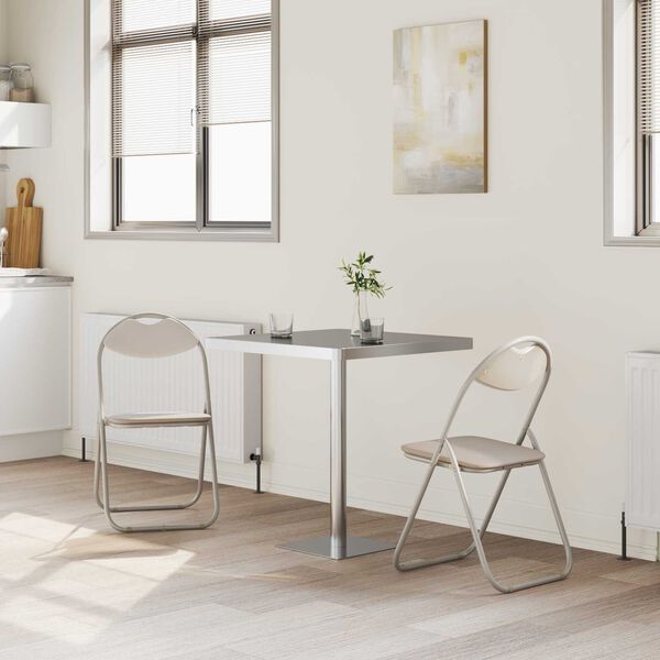 vidaXL Kokkupandav tool 2 pcs Liivakarva 48 x 43,5 x 81 cm Kunstnahk