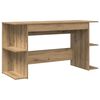 vidaXL Laud riiuliga k&auml;sit&ouml;&ouml;tamm 140 x 50 x 75 cm Tehispuit