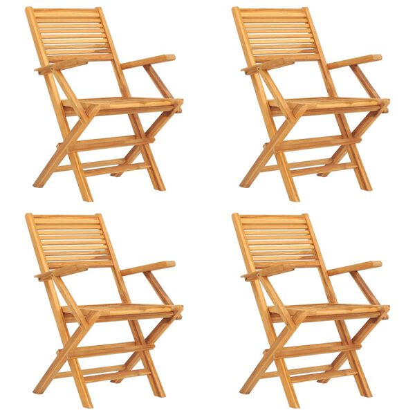 vidaXL 5-osaline aiamööbli komplekt, tiikpuu