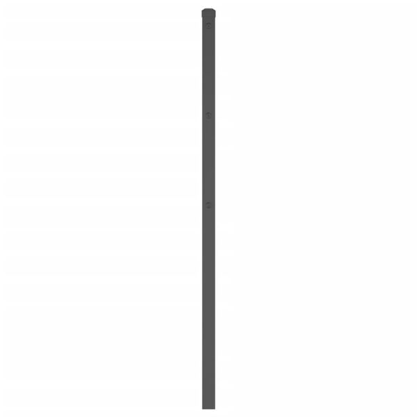 vidaXL metallist vahetatav voodipeats, must, 200 cm