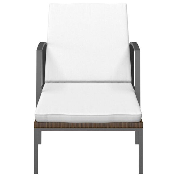 vidaXL aia lamamistool padjaga, polürotang, pruun