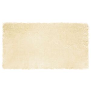 vidaXL Faux Lambanaha Vaip Tafalla cream 60 x 110 cm Pol&uuml;ester