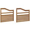 vidaXL K&auml;etuged 2 pcs Pruun 79 x 4 x 73 cm Tehispuit