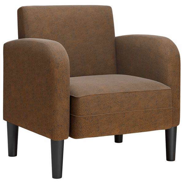 vidaXL diivantool k&auml;etugedega, pruun, 54 cm, kunstnahk