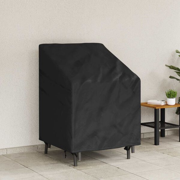 vidaXL Aiamööbli Kate Must 75 x 78 x 65 / 100 cm 420D kangas