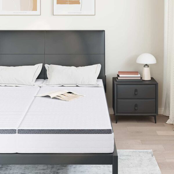 vidaXL Madrats 2 pcs Valge ja hall 80 x 200 cm Bonelli vedru