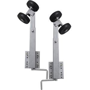 vidaXL paadi j&auml;relk&auml;ru kahe rullikuga tugi, 2 tk, 59-84 cm