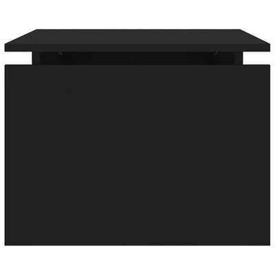 vidaXL kohvilaud, must, 68x50x38 cm, puitlaastplaat