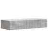 vidaXL Seinale kinnitatav k&uuml;lglaud Betoonhall 87,5 x 34,5 x 17 cm