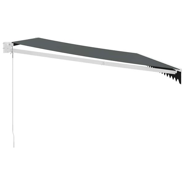 vidaXL sisset&otilde;mmatav varikatus, antratsiit, 5x3 m, kangas, alumiinium