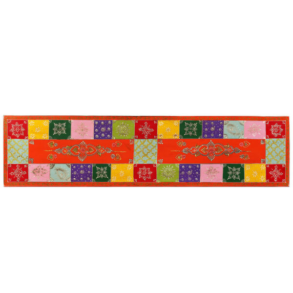 vidaXL toekast mangopuidust telerikapp, käsitsi maalitud