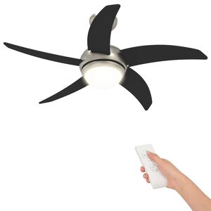 vidaXL Lageventilaator koos valguse ja kaugjuhtimispuldiga &Oslash; 110 cm