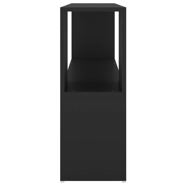 vidaXL raamaturiiul, must, 100x24x63 cm, tehispuit