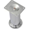 &Uuml;mmargused diivanijalad 4 tk, kroom, 180 mm