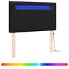 vidaXL LED peatoed Must 90 cm Kunstnahk