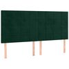vidaXL peatsiplaat, tumeroheline, 180 x 5 x 118/128 cm, samet