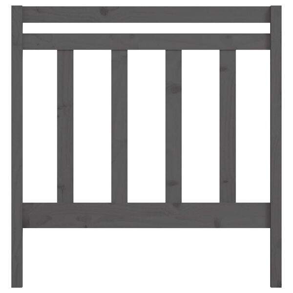 vidaXL voodipeats, hall, 106 x 4 x 100 cm, männipuit