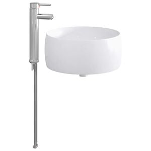 vidaXL Vannitoa pesu kauss Kroom 38,5 x 38,5 x 16 cm Metall