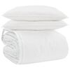 vidaXL Teki komplekt padjaga 3 pcs Valge Down Feather