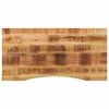 vidaXL kumerusega lauaplaat, 110x50x2,5 cm, töötlemata mangopuit