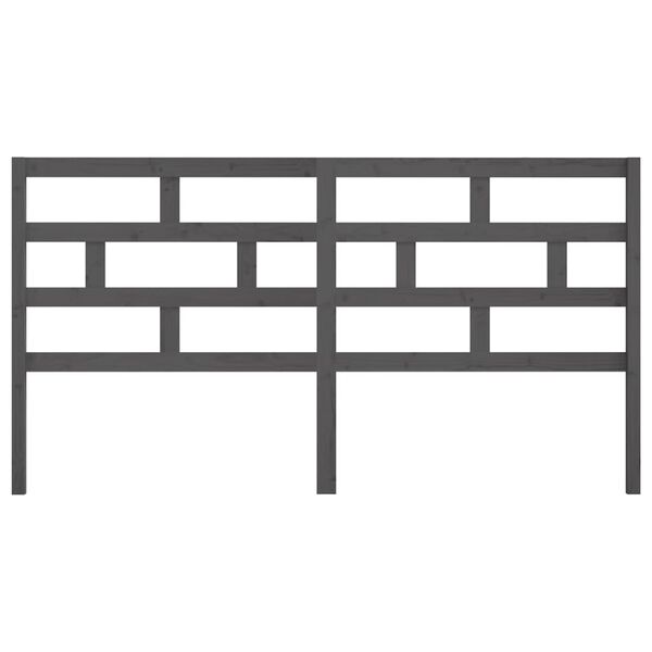 vidaXL voodipeats, hall, 186 x 4 x 100 cm, m&auml;nnipuit