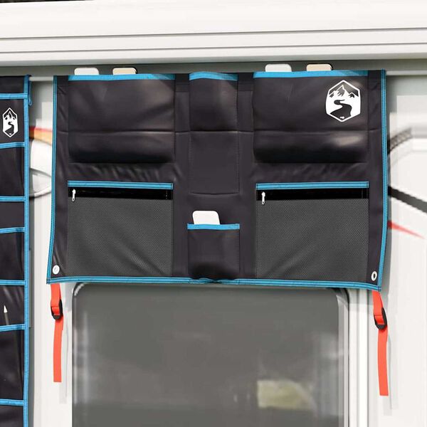 vidaXL Säilituskott ladustamisega Must ja Sinine 98 x 47 cm Oxford