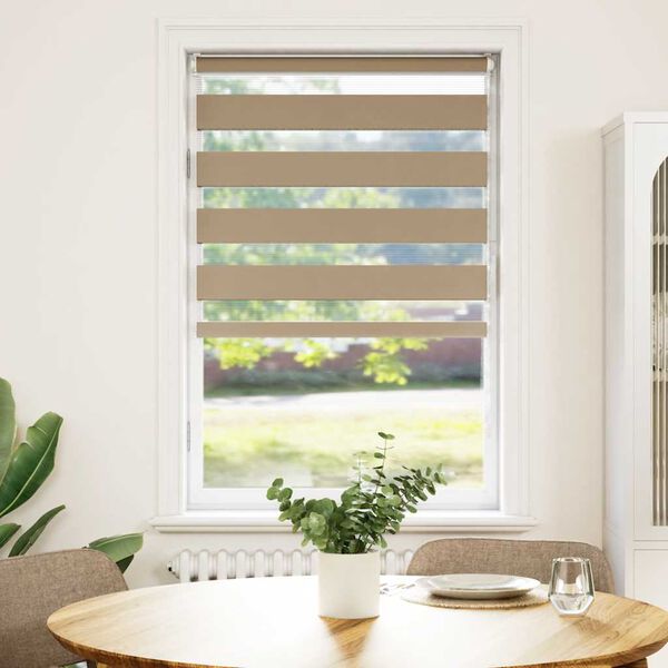 vidaXL Triibuline ruloo 90x150 cm kanga laius 85,9 cm pol&uuml;ester